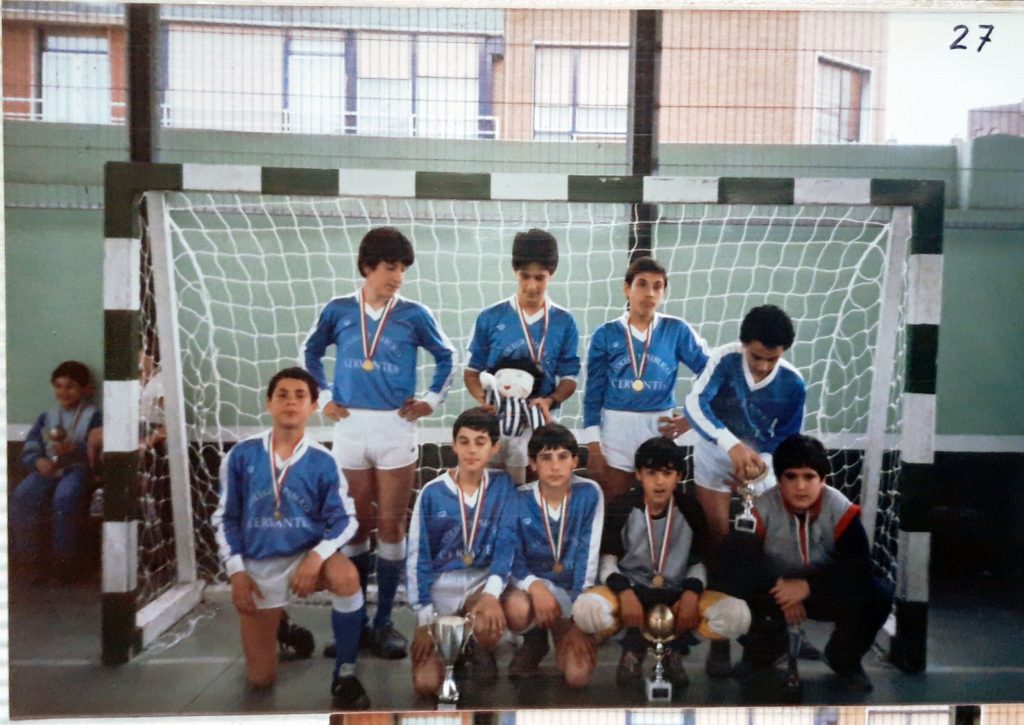 Primer torneo de futbito. CEIP Cervantes. Bilbao. 1986